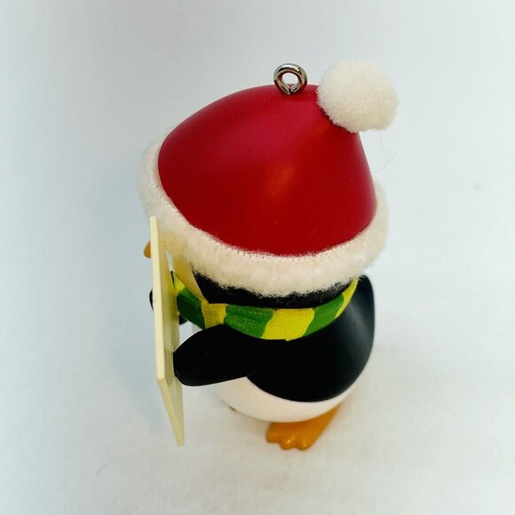 2009 Hallmark Keepsake Ornament Sign Of The Times Cute Penguin Christmas Gift - Picture 2 of 11